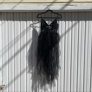 For Love and Lemons black bustier corset dress with straps